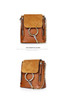 Backpack women popular metal rings mini chain shoulder leather vintage summer school