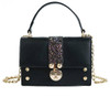 Handbags women's wave fashion super fire chain shoulder messenger sequin stitching horizontal square