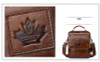 Briefcase men genuine cow leather crossbody shoulder bag messenger fashion business handbag