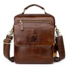 Briefcase men genuine cow leather crossbody shoulder bag messenger fashion business handbag