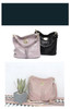 Handbag women luxury leather shoulder tassel hobo large soft purse messenger