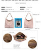 Handbag women luxury leather shoulder tassel hobo large soft purse messenger