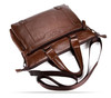 Briefcase male famous brand fashion simple business pu leather laptop casual travel bags shoulder