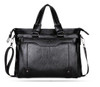 Briefcase male famous brand fashion simple business pu leather laptop casual travel bags shoulder