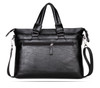 Briefcase male famous brand fashion simple business pu leather laptop casual travel bags shoulder