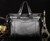 Briefcase male famous brand fashion simple business pu leather laptop casual travel bags shoulder