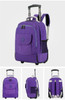 Backpack rolling luggage travel shoulder spinner high capacity wheels for suitcase trolley carry on duffle bag