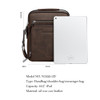 Bag men bison denim genuine leather shoulder fashion crossbody business zipper small ipad handbags
