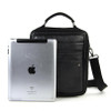 Handbag men genuine real leather shoulder bag classic retro messenger cross body 5 zip practical satchel work business