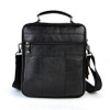 Handbag men genuine real leather shoulder bag classic retro messenger cross body 5 zip practical satchel work business