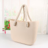 Handbag women beach handles classic trim mini fashion silicone shoulder shopping top waterproof evening bag