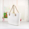 Handbag women beach handles classic trim mini fashion silicone shoulder shopping top waterproof evening bag