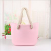 Handbag women beach handles classic trim mini fashion silicone shoulder shopping top waterproof evening bag