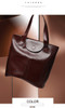Handbags women bucket genuine leather shoulder bags patent big capacity ladies tote