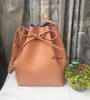 Bag women real leather bucket genuine shoulder handbag