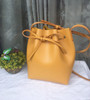 Bag women real leather bucket genuine shoulder handbag