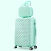 Rolling suitcase women 2pcs/set fashion 20/22/24/28 inch students trolley cosmetic bag case travel spinner password luggage