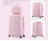 Rolling suitcase women 2pcs/set fashion 20/22/24/28 inch students trolley cosmetic bag case travel spinner password luggage