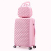 Rolling suitcase women 2pcs/set fashion 20/22/24/28 inch students trolley cosmetic bag case travel spinner password luggage