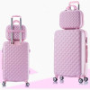 Rolling suitcase women 2pcs/set fashion 20/22/24/28 inch students trolley cosmetic bag case travel spinner password luggage