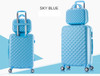 Rolling suitcase women 2pcs/set fashion 20/22/24/28 inch students trolley cosmetic bag case travel spinner password luggage