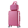 Rolling suitcase women 2pcs/set fashion 20/22/24/28 inch students trolley cosmetic bag case travel spinner password luggage