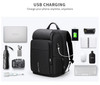 Backpack for man 15 inch laptop waterproof functional bag with usb port travel