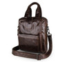 Briefcase male genuine leather messenger portfolio for ipad