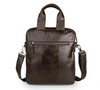 Briefcase male genuine leather messenger portfolio for ipad