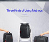 Backpack male multifunction enlarge laptop usb charging 15.6inch anti theft large capacity travel bag