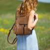 Backpack women purse anti theft small convertible pu leather shoulder