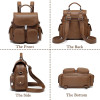 Backpack women purse anti theft small convertible pu leather shoulder