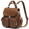 Backpack women purse anti theft small convertible pu leather shoulder