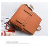 Backpack women shoulder function bag material pu leather travel