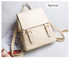 Backpack women shoulder function bag material pu leather travel