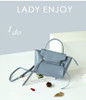 Bag women large genuine leather handbag wing trapeze elegant chain belt shoulder crossbody