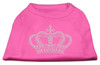 Rhinestone Crown Shirts Bright Pink