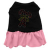 Candy Canes Rhinestone Dress Black With