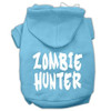 Zombie Hunter Screen Print Pet Hoodies Size