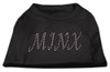 Minx Rhinestone Shirts Black