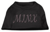 Minx Rhinestone Shirts Black