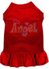 Technicolor Angel Rhinestone Pet Dress Red