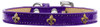 Bronze Fleur De Lis Widget Dog Collar Ice Cream Size