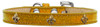 Bronze Fleur De Lis Widget Dog Collar Ice Cream Size