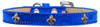 Bronze Fleur De Lis Widget Dog Collar Ice Cream Size