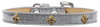 Bronze Fleur De Lis Widget Dog Collar Ice Cream Size