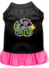 Throw Me Something Screen Print Mardi Gras Dog Dress