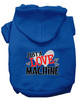 Love Machine Screen Print Dog Hoodie