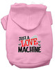 Love Machine Screen Print Dog Hoodie