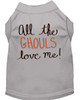 All The Ghouls Screen Print Dog Shirt